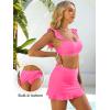 imageANRABESS Womens High Waisted Bikini Skirt Set Built in Buttom Two Piece Swimsuits 2026 Summer Beach Bathing Suit SwimwearLight Pink