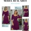 imageANRABESS Womens Lantern Short Sleeve Square Neck Casual Flowy Mini Dresses 2026 Holiday Summer Spring Beach Vacation ClothesDark Purple