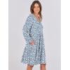imageANRABESS Womens Long Sleeve Dress 2026 Fall Casual V Neck Tiered Flowy Short Dresses Spring Beach Travel Vacation ClothesFloral Blue