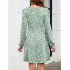 imageANRABESS Womens Long Sleeve Wrap Dress Floral Flowy ALine Casual Work Spring Vacation Short DressesFloral Green