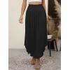 imageANRABESS Womens Maxi Skirts Summer Boho Floral High Waisted Flowy Swing Pleated Beach Long Skirt with PocketsBlack