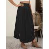 imageANRABESS Womens Maxi Skirts Summer Boho Floral High Waisted Flowy Swing Pleated Beach Long Skirt with PocketsBlack