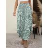 imageANRABESS Womens Maxi Skirts Summer Boho Floral High Waisted Flowy Swing Pleated Beach Long Skirt with PocketsFloral Beige
