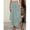 imageANRABESS Womens Maxi Skirts Summer Boho Floral High Waisted Flowy Swing Pleated Beach Long Skirt with PocketsFloral Beige
