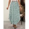 imageANRABESS Womens Maxi Skirts Summer Boho Floral High Waisted Flowy Swing Pleated Beach Long Skirt with PocketsFloral Beige