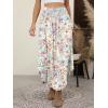 imageANRABESS Womens Maxi Skirts Summer Boho Floral High Waisted Flowy Swing Pleated Beach Long Skirt with PocketsFloral Multicolor