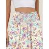 imageANRABESS Womens Maxi Skirts Summer Boho Floral High Waisted Flowy Swing Pleated Beach Long Skirt with PocketsFloral Multicolor