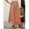 imageANRABESS Womens Maxi Skirts Summer Boho Floral High Waisted Flowy Swing Pleated Beach Long Skirt with PocketsFloral Orange