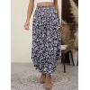 imageANRABESS Womens Maxi Skirts Summer Boho Floral High Waisted Flowy Swing Pleated Beach Long Skirt with PocketsFloral Purple Black