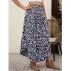 imageANRABESS Womens Maxi Skirts Summer Boho Floral High Waisted Flowy Swing Pleated Beach Long Skirt with PocketsFloral Purple Black