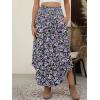 imageANRABESS Womens Maxi Skirts Summer Boho Floral High Waisted Flowy Swing Pleated Beach Long Skirt with PocketsFloral Purple Black