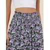 imageANRABESS Womens Maxi Skirts Summer Boho Floral High Waisted Flowy Swing Pleated Beach Long Skirt with PocketsFloral Purple Black