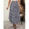 imageANRABESS Womens Maxi Skirts Summer Boho Floral High Waisted Flowy Swing Pleated Beach Long Skirt with PocketsFloral Purple Black