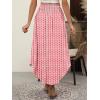 imageANRABESS Womens Maxi Skirts Summer Boho Floral High Waisted Flowy Swing Pleated Beach Long Skirt with PocketsFloral Red