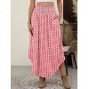 imageANRABESS Womens Maxi Skirts Summer Boho Floral High Waisted Flowy Swing Pleated Beach Long Skirt with PocketsFloral Red