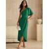 imageANRABESS Womens One Shoulder Formal Midi Dresses 2026 Summer Wrap High Slit Beach Wedding Guest Party Cocktail Maxi DressDeep Green