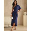 imageANRABESS Womens One Shoulder Formal Midi Dresses 2026 Summer Wrap High Slit Beach Wedding Guest Party Cocktail Maxi DressNavy Blue