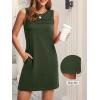 imageANRABESS Womens Summer Casual Mini Dresses 2026 Sleeveless Crewneck WrinkleFree Sundress Beach Vacation Short Tank DressArmy Green