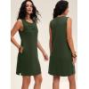 imageANRABESS Womens Summer Casual Mini Dresses 2026 Sleeveless Crewneck WrinkleFree Sundress Beach Vacation Short Tank DressArmy Green