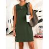 imageANRABESS Womens Summer Casual Mini Dresses 2026 Sleeveless Crewneck WrinkleFree Sundress Beach Vacation Short Tank DressArmy Green