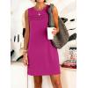 imageANRABESS Womens Summer Casual Mini Dresses 2026 Sleeveless Crewneck WrinkleFree Sundress Beach Vacation Short Tank DressHot Pink