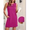 imageANRABESS Womens Summer Casual Mini Dresses 2026 Sleeveless Crewneck WrinkleFree Sundress Beach Vacation Short Tank DressHot Pink