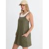 imageANRABESS Womens Summer Dresses Athletic Tennis Workout Active Mini Romper Dress Built in Shorts 2026 Beach Vacation ClothesArmy Green