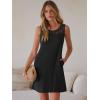 imageANRABESS Womens Summer Dresses Lace Crew Neck Sleeveless Sundress 2026 Mini Tank Dress Boho Beach Cover Ups with PocketsBlack