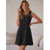 imageANRABESS Womens Summer Dresses Lace Crew Neck Sleeveless Sundress 2026 Mini Tank Dress Boho Beach Cover Ups with PocketsBlack