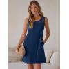 imageANRABESS Womens Summer Dresses Lace Crew Neck Sleeveless Sundress 2026 Mini Tank Dress Boho Beach Cover Ups with PocketsBlue