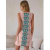 imageANRABESS Womens Summer Dresses Lace Crew Neck Sleeveless Sundress 2026 Mini Tank Dress Boho Beach Cover Ups with PocketsBohemian Pink