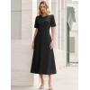 imageANRABESS Womens Summer Maxi Dresses Casual Short Sleeve Elegant Classy Vintage 2026 Spring Flowy Cocktail Dress 80s OutfitBlack