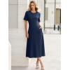 imageANRABESS Womens Summer Maxi Dresses Casual Short Sleeve Elegant Classy Vintage 2026 Spring Flowy Cocktail Dress 80s OutfitNavy Blue