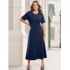 imageANRABESS Womens Summer Maxi Dresses Casual Short Sleeve Elegant Classy Vintage 2026 Spring Flowy Cocktail Dress 80s OutfitNavy Blue