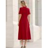 imageANRABESS Womens Summer Maxi Dresses Casual Short Sleeve Elegant Classy Vintage 2026 Spring Flowy Cocktail Dress 80s OutfitRed