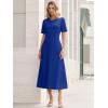 imageANRABESS Womens Summer Maxi Dresses Casual Short Sleeve Elegant Classy Vintage 2026 Spring Flowy Cocktail Dress 80s OutfitRoyal Blue