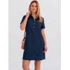 imageANRABESS Womens Summer Shirt Dresses Casual Short Sleeve Button Tshirt Shift Short Polo Dress 2026 Beach Vacation ClothesNavy Blue