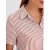 imageANRABESS Womens Summer Shirt Dresses Casual Short Sleeve Button Tshirt Shift Short Polo Dress 2026 Beach Vacation ClothesRed White Stripe