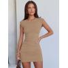imageANRABESS Womens Summer Sleeveless Bodycon Mini Dress Ribbed Knit Crewneck 2026 Basic Slim Fit Party Cocktail Short DressesLight Brown