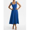 imageANRABESS Womens Sweetheart Neck Sleeveless Midi Dress 2026 Summer Formal Wedding Guest Party Cocktail Dresses with PocketsBlue