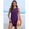 imageANRABESS Womens Swimsuit Cover Up 2026 Summer Eyelet Sleeveless Beach Dresses Swimwear Bathing Suit Coverup Vacation ClothesPurple