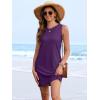 imageANRABESS Womens Swimsuit Cover Up 2026 Summer Eyelet Sleeveless Beach Dresses Swimwear Bathing Suit Coverup Vacation ClothesPurple