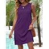 imageANRABESS Womens Swimsuit Cover Up 2026 Summer Eyelet Sleeveless Beach Dresses Swimwear Bathing Suit Coverup Vacation ClothesPurple
