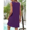 imageANRABESS Womens Swimsuit Cover Up 2026 Summer Eyelet Sleeveless Beach Dresses Swimwear Bathing Suit Coverup Vacation ClothesPurple