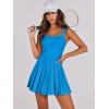 imageANRABESS Womens Tennis Athletic Pleated Summer Mini Dress 2026 Golf Workout Build in Shorts Casual Romper Short SundressBlue