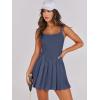 imageANRABESS Womens Tennis Athletic Pleated Summer Mini Dress 2026 Golf Workout Build in Shorts Casual Romper Short SundressGray Blue