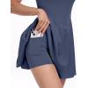 imageANRABESS Womens Tennis Athletic Pleated Summer Mini Dress 2026 Golf Workout Build in Shorts Casual Romper Short SundressGray Blue