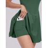 imageANRABESS Womens Tennis Athletic Pleated Summer Mini Dress 2026 Golf Workout Build in Shorts Casual Romper Short SundressGreen