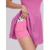 imageANRABESS Womens Tennis Athletic Pleated Summer Mini Dress 2026 Golf Workout Build in Shorts Casual Romper Short SundressPink