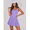 imageANRABESS Womens Tennis Athletic Pleated Summer Mini Dress 2026 Golf Workout Build in Shorts Casual Romper Short SundressPurple